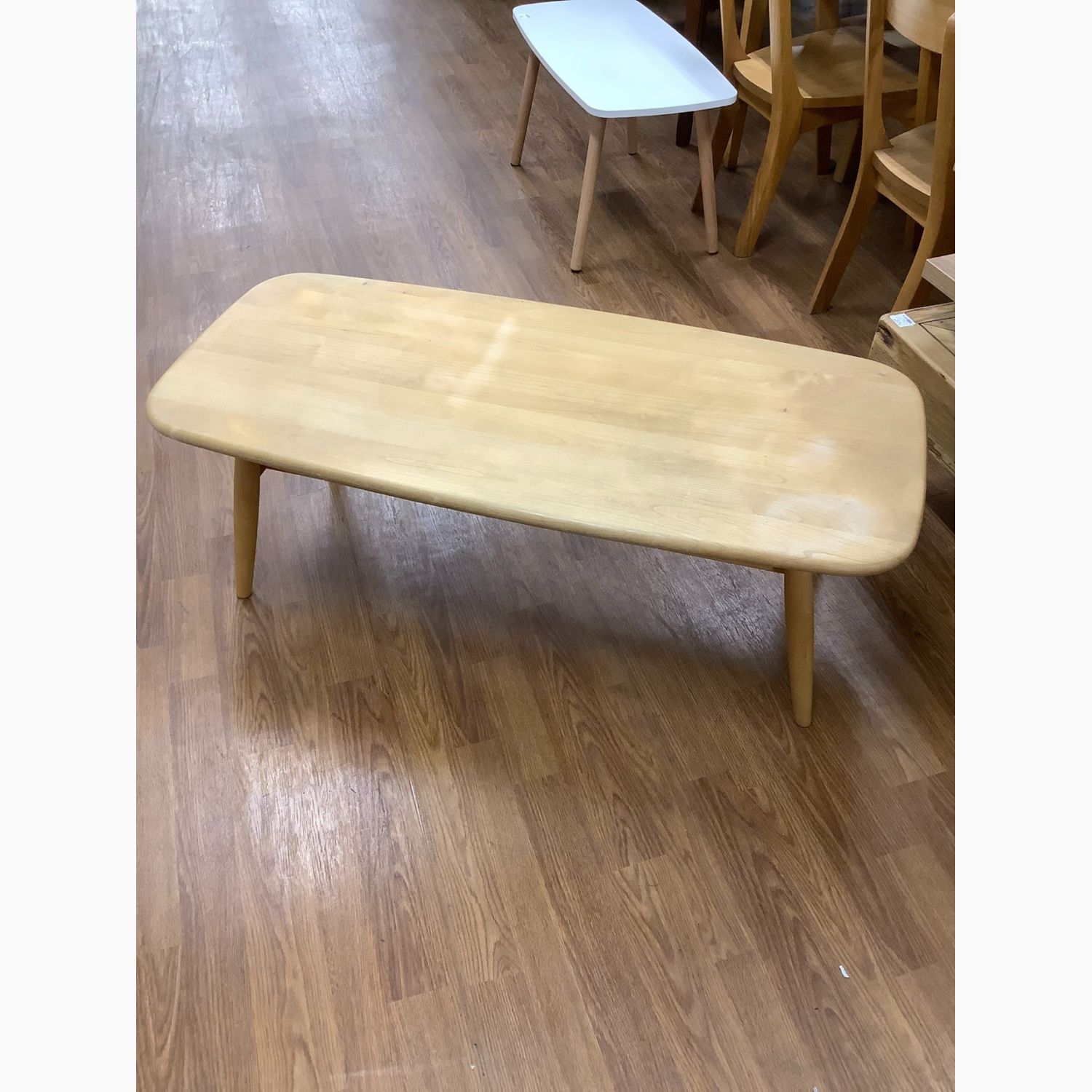 手渡しのみ モモナチュラル ローテーブル W90×D50×H40 BT900NG MOMO