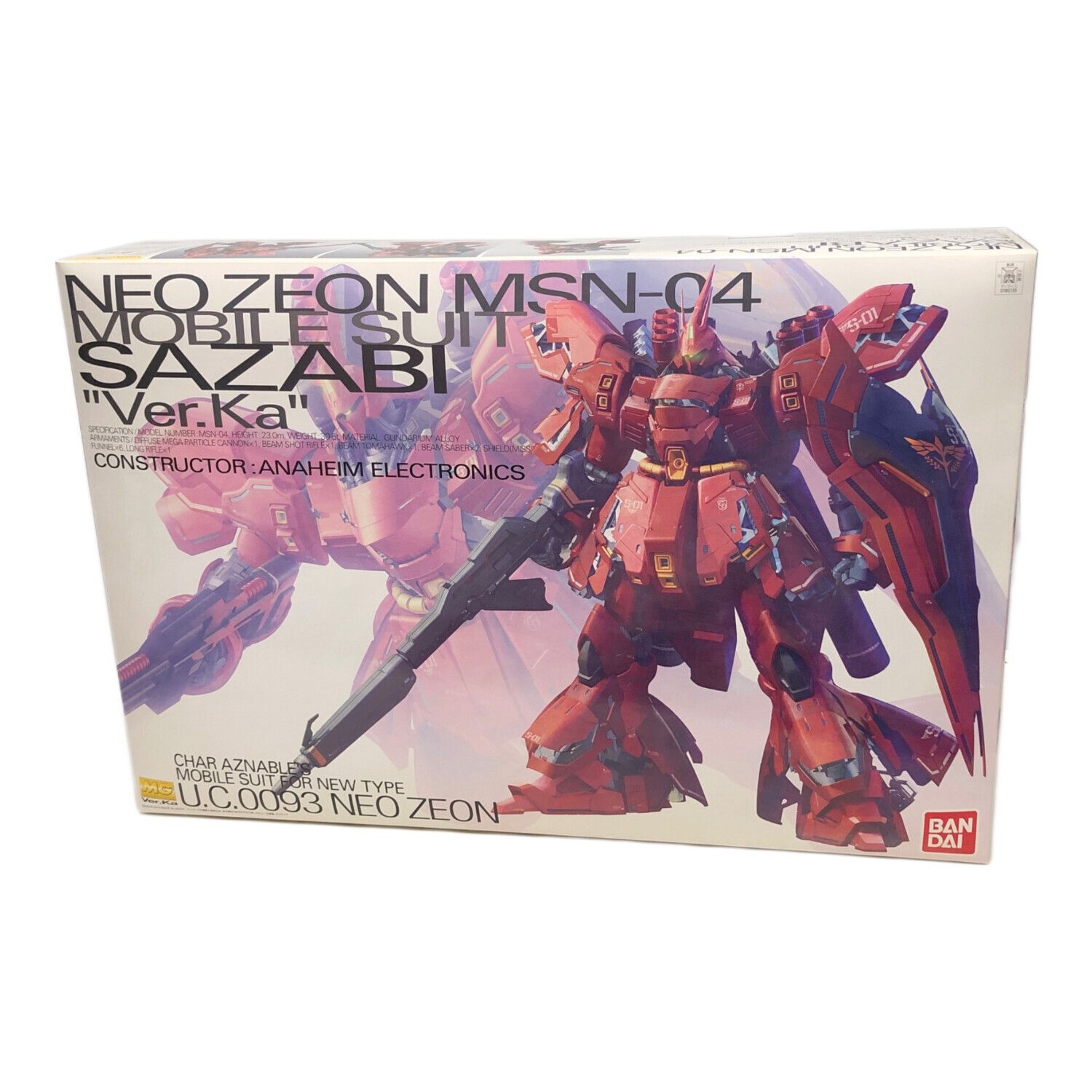 新品未使用 NEO ZEON MSN-05 SAZABI MGサザビー ガンダム Amazon.com