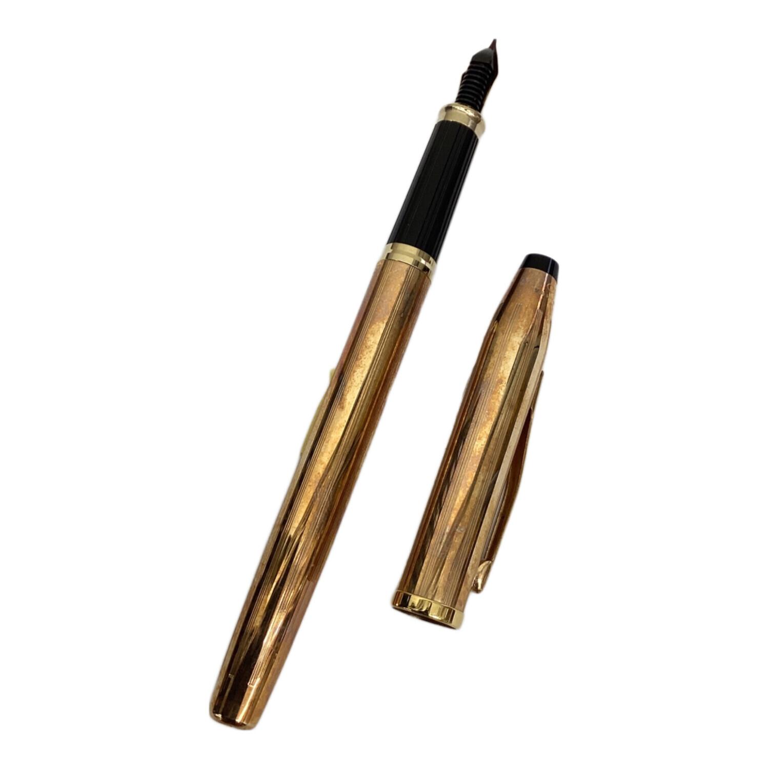 万年筆 18Kゴールドペン先 格子模様 万年筆 18Kゴールドペン先 格子