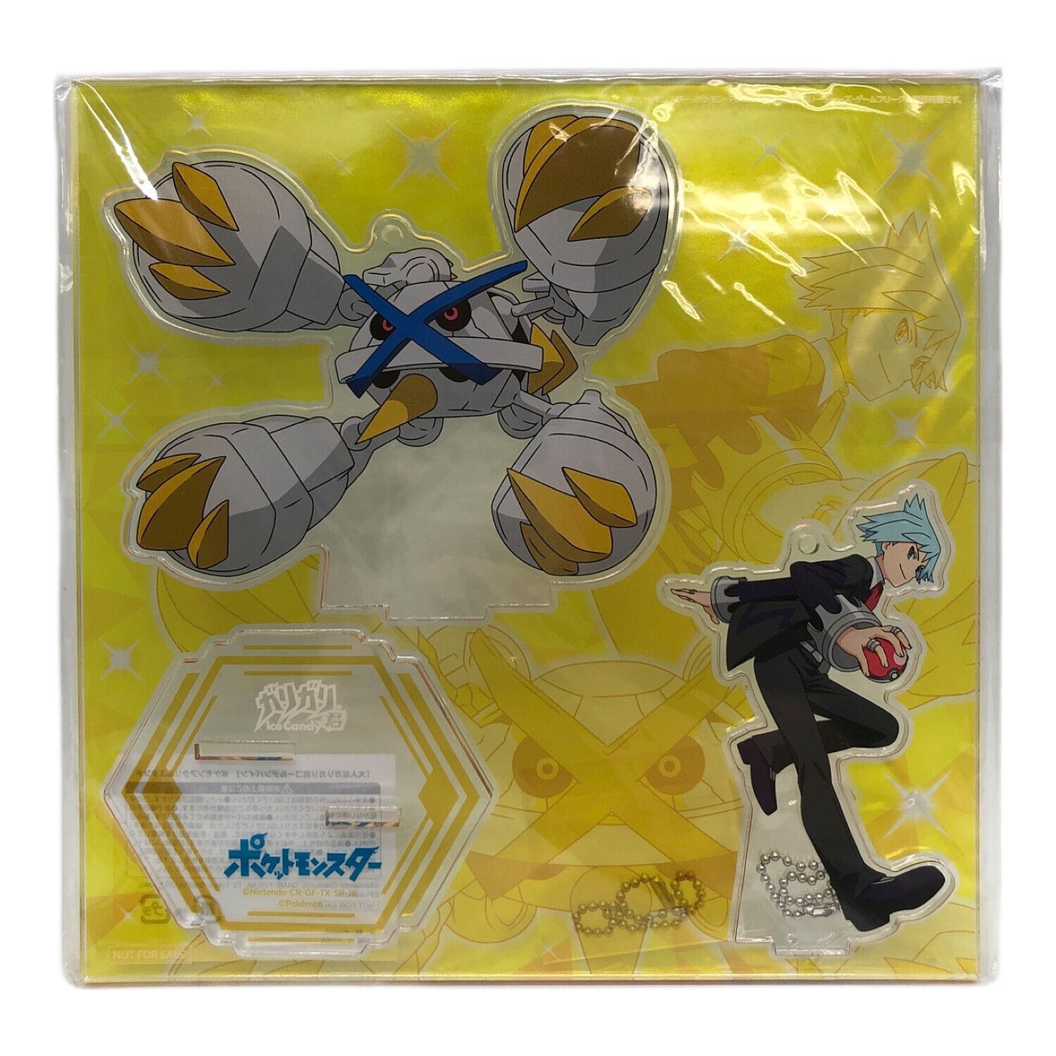 ガリガリ君 ポケモン アクリルスタンド ダイゴ&色違いメガメタグロス