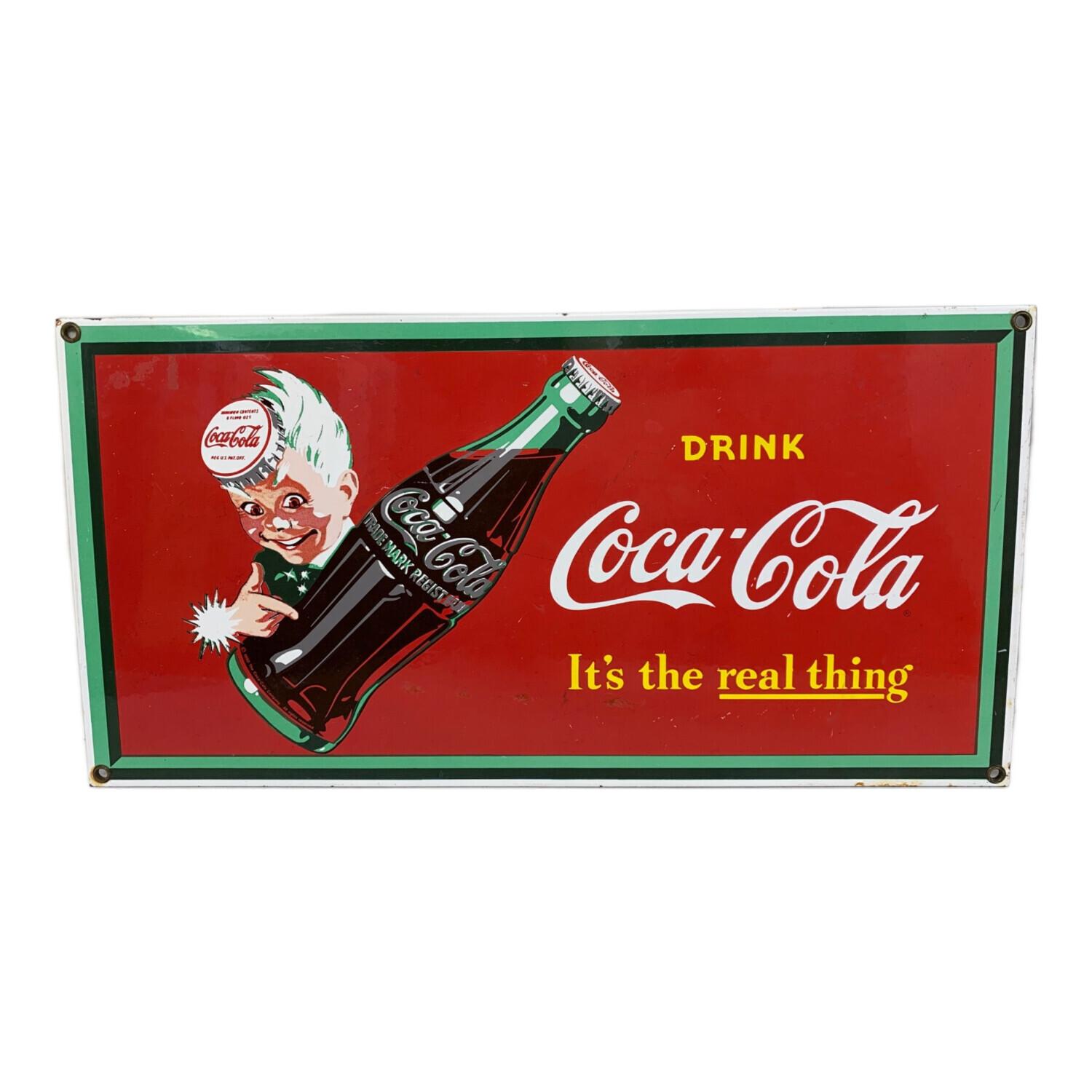 Coca Cola (コカコーラ) 看板 It's the reasl thing｜トレファクONLINE