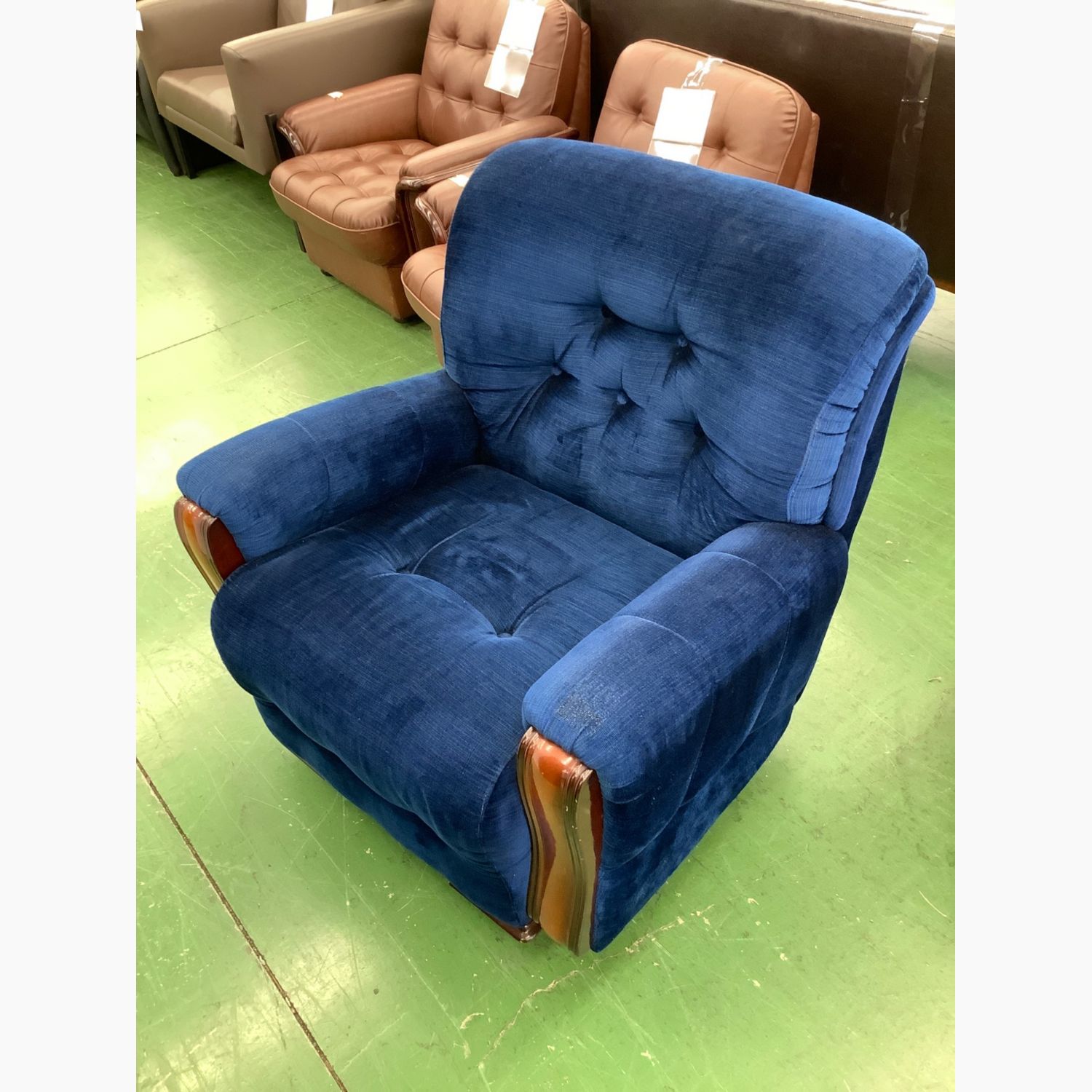 カリモク コロニアル 1人掛け ソファ モケット チェア カリモク