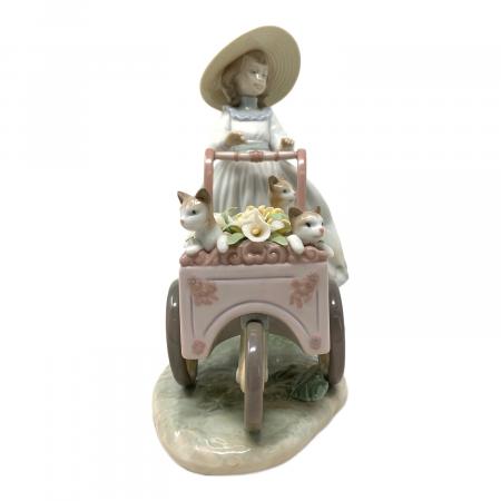 絶版 激レア♡リヤドロ♡ 秋の掃除 LLADRO 少女 猫 フィギュリン 絶版 激