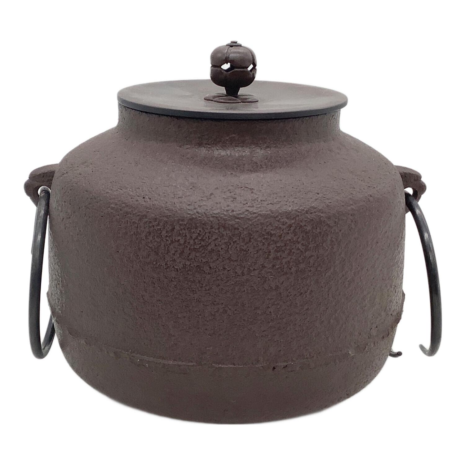 P293 茶釜 『人間国宝 高橋敬典造』『手取釜』 共箱 茶道具 【公式