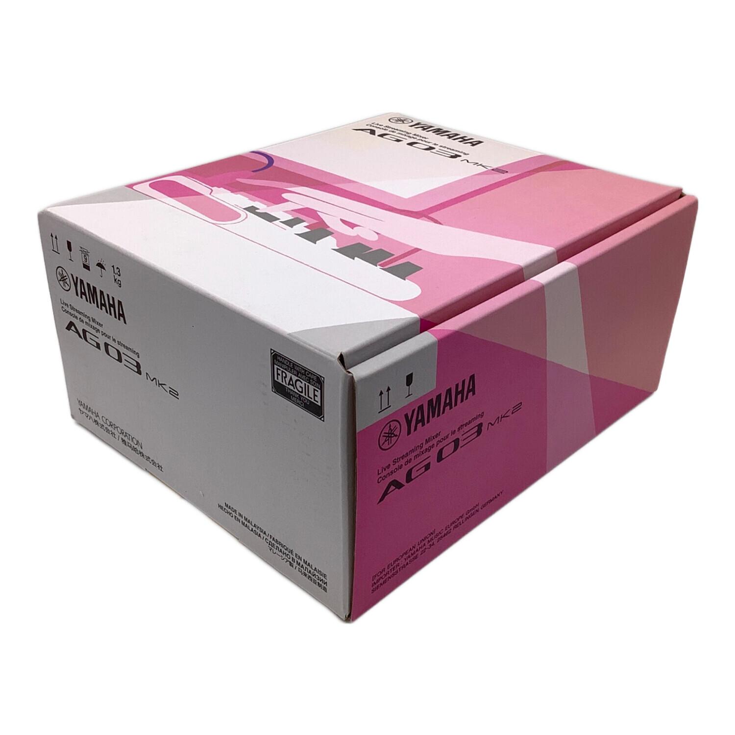 YAMAHA (ヤマハ) ミキサー オーディオインターフェイス AG03 MK2