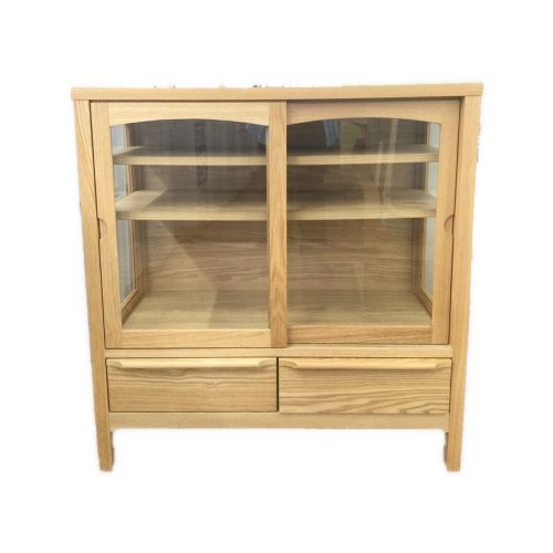 unico 木製キャビネット 2扉 ブラウン unico 木製キャビネット 2扉