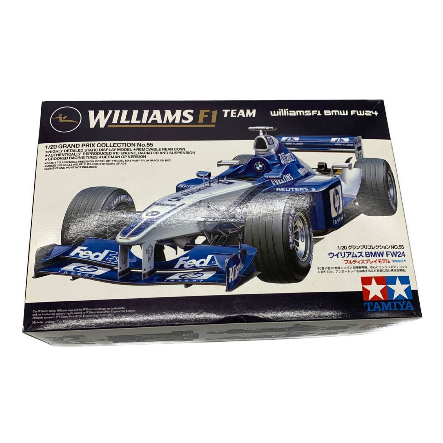 F1 タミヤ 1/20フルビュー ウィリアムズBMW FW24 イタリアGP仕様 Full