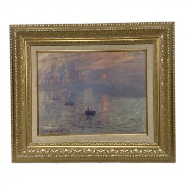 シルクスクリーン 額装 国武 久巳 「青い森の湖畔」｜トレファクONLINE