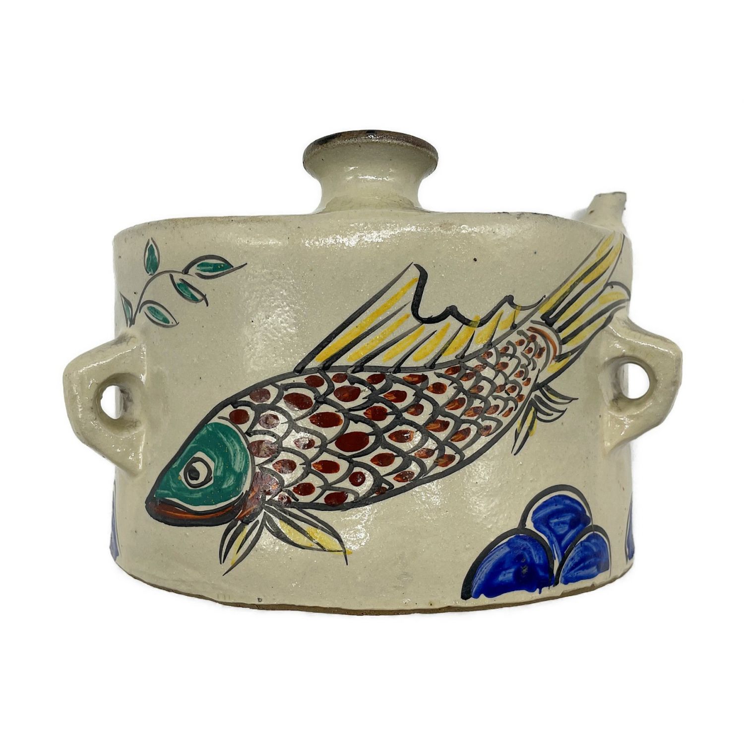 仁王窯】壺屋焼 やちむん タラフー 大型タラフー 蓋物 蓋壺 甕 【公式