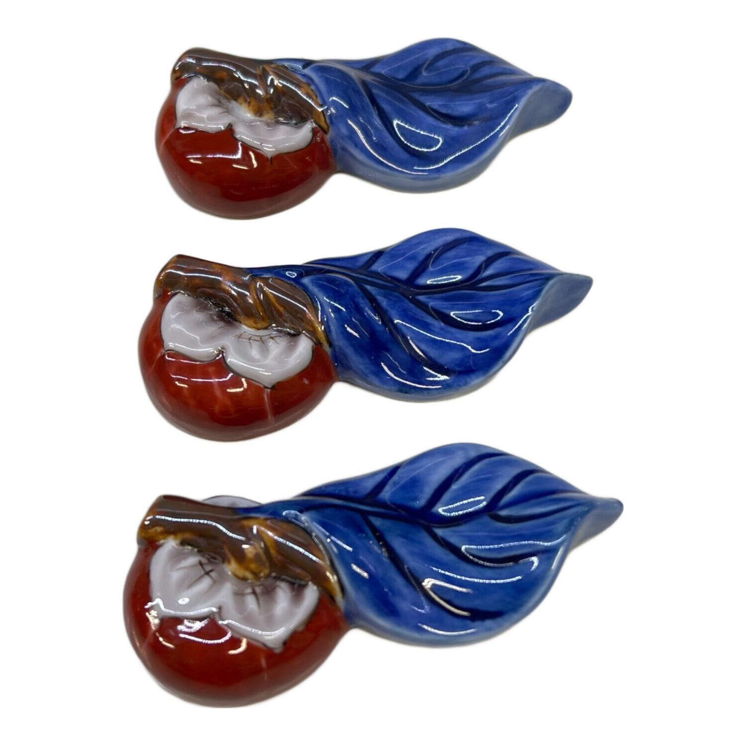 十四代 酒井田柿右衛門 柿葉形 箸置き 5個 セット 十