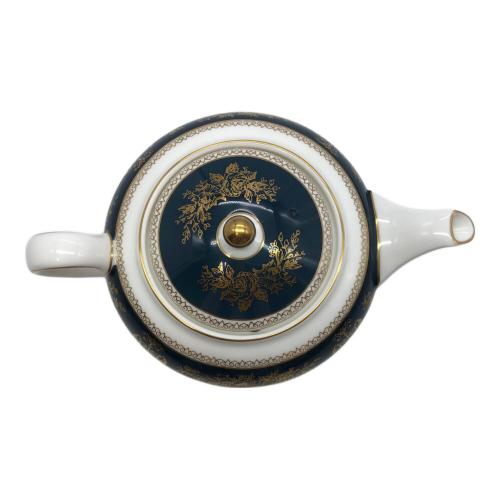 Wedgwood (ウェッジウッド) ティーポット コロンビア・ブルー&ゴールド