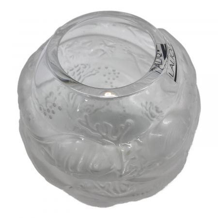 LALIQUE グレー ガラス花瓶 動物模様 LALIQUE グレー ガラス花瓶 動物
