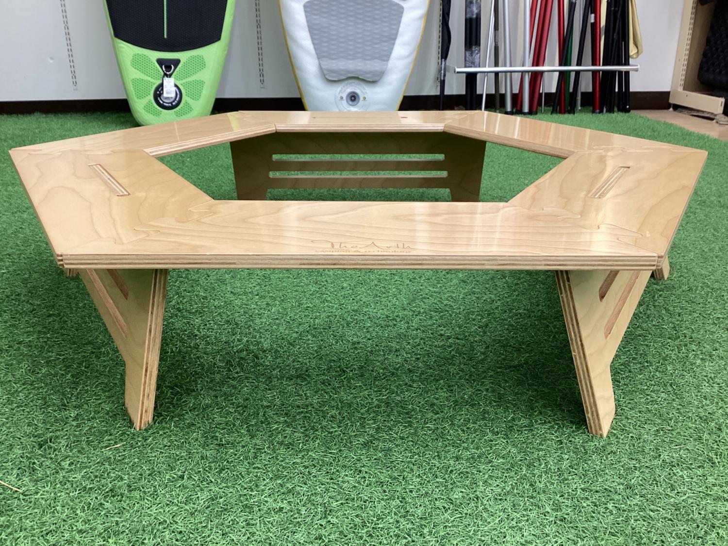 値下げ The Arth 素地ヘキ子 TheArth ヘキサテーブル しま美ンドル