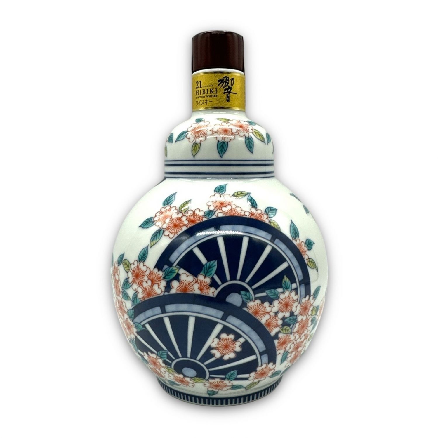 未開栓 響21年 有田焼 色絵菊熨斗文扇形瓶 600ml 1313g 東京都内