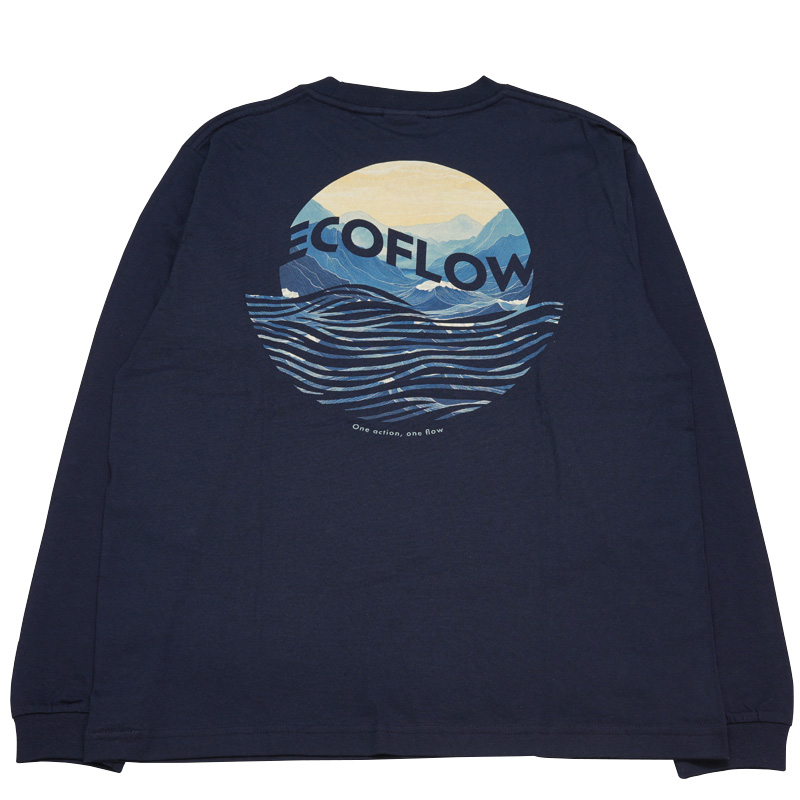 ECOFLOW ヤマシタ オーガニックコットン ロングスリーブTシャツ