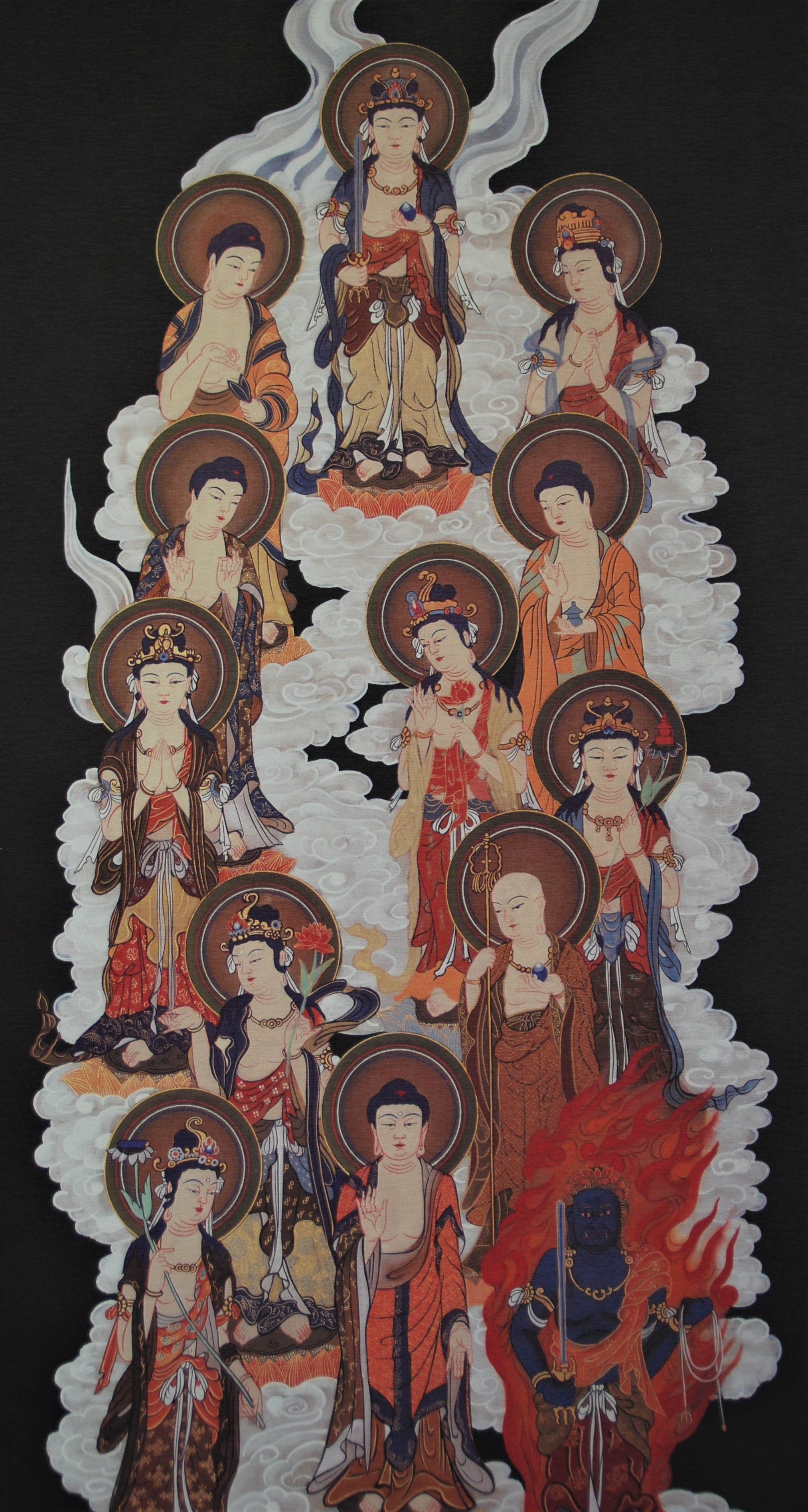 み*る様 ‼️大幅 ‼️ 十三佛仏画加藤清人2尺5寸