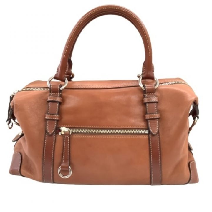 Somes Saddle ソメスサドル レディース ミニボストンバッグ ブラウン