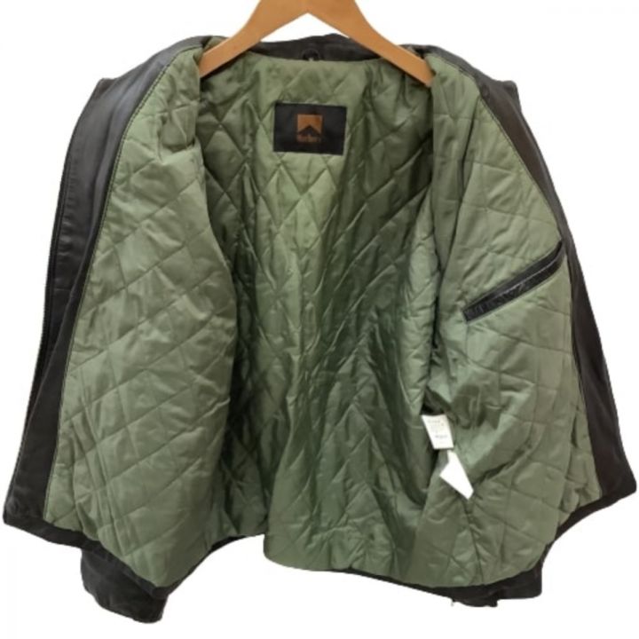 marlboro マルボロ メンズ レザージャケット 羊革 SIZE M ブラック