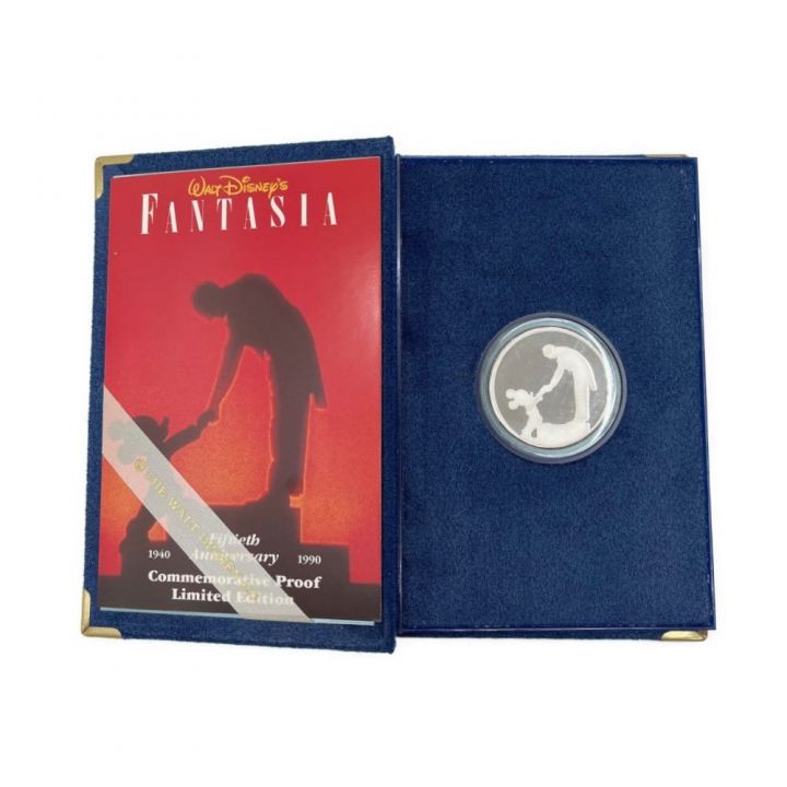 ウォルト・ディズニー 銀メダル 1990 ミッキーマウス ファンタジア50