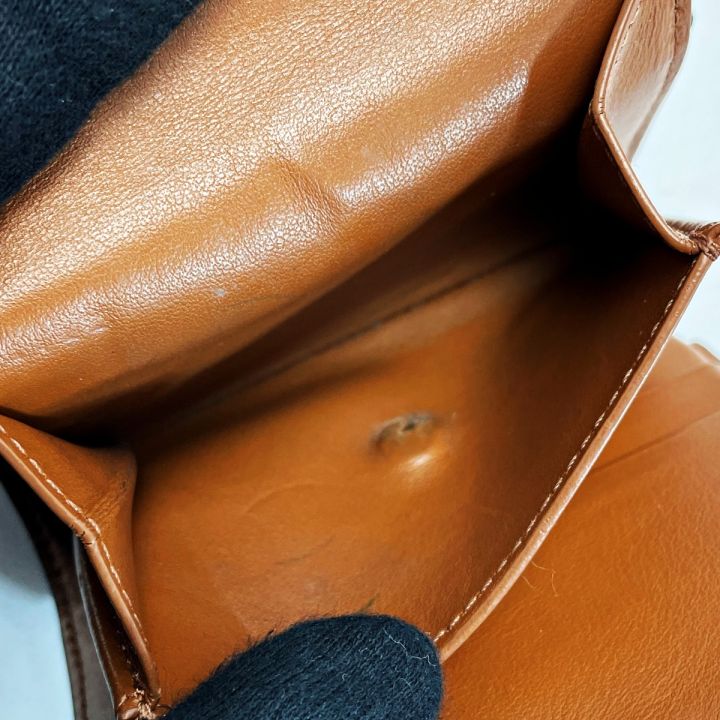 CELINE セリーヌ トリオンフ ブラウン 3つ折り財布 レディース