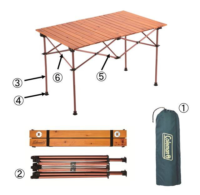 エンドキャップ ナチュラルウッドロールテーブルクラシック/110用の