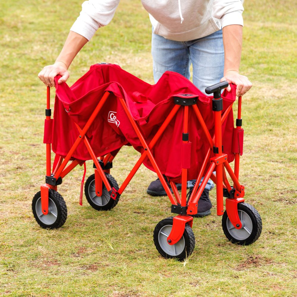 コールマン キャリーカート アウトドアワゴン 赤 アウトドアワゴン