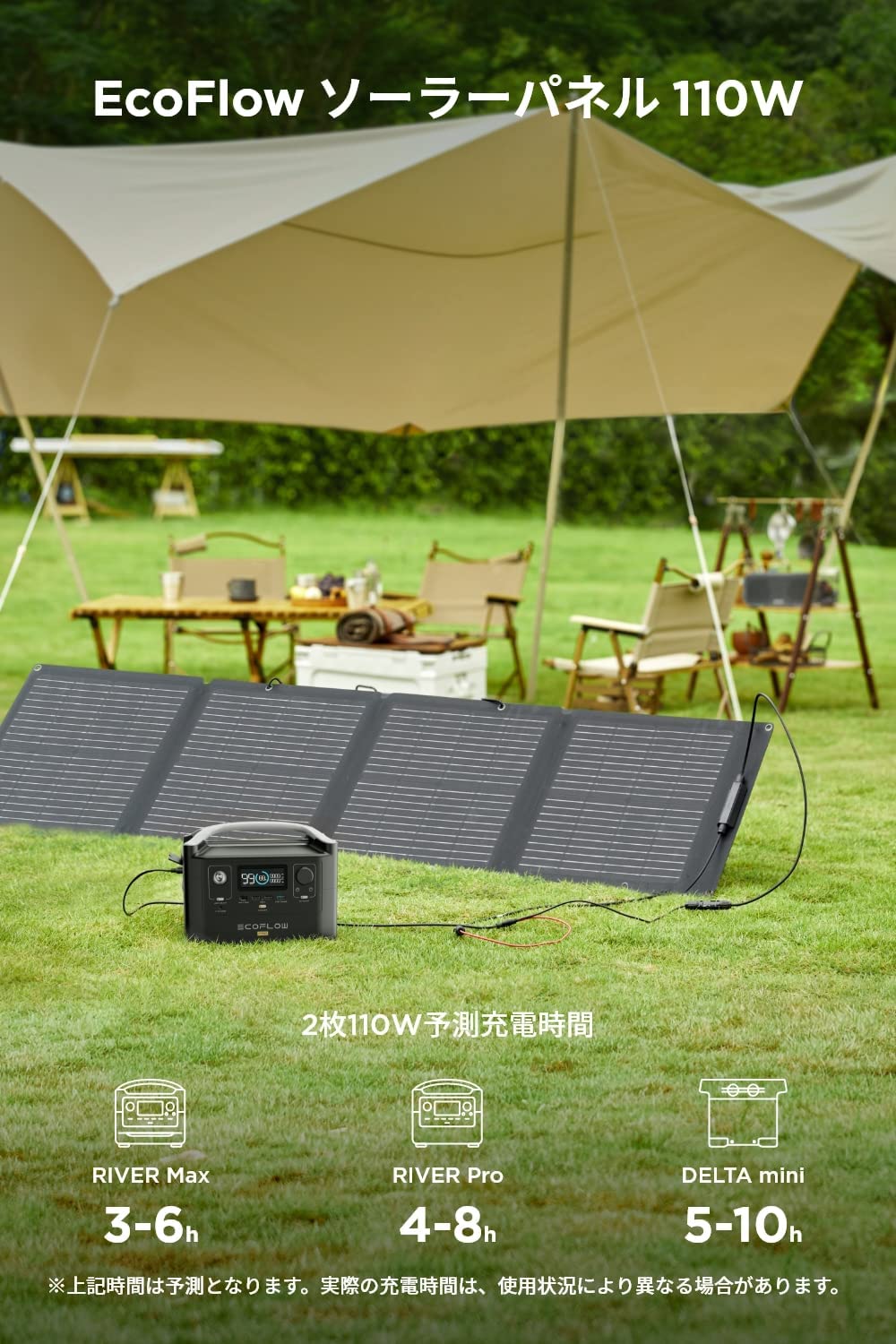 EcoFlow 110Wソーラーパネル: プレミアムストア@ライフ｜JAL Mall