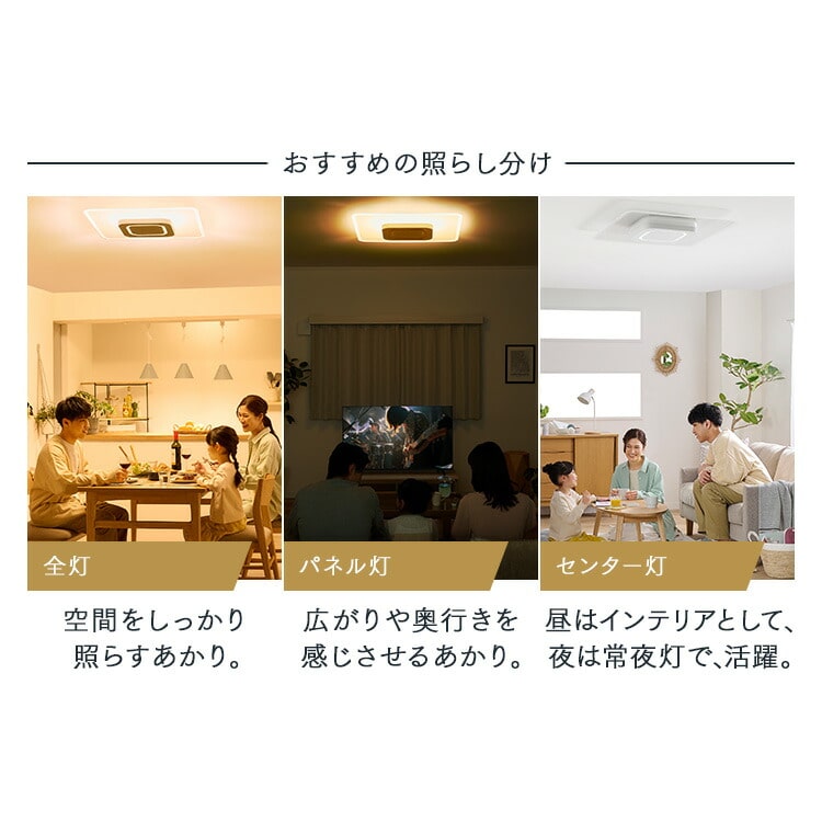 LEDシーリングライト 音声操作 パネルライト 12畳 CEK-A12DLPSV ホワイト