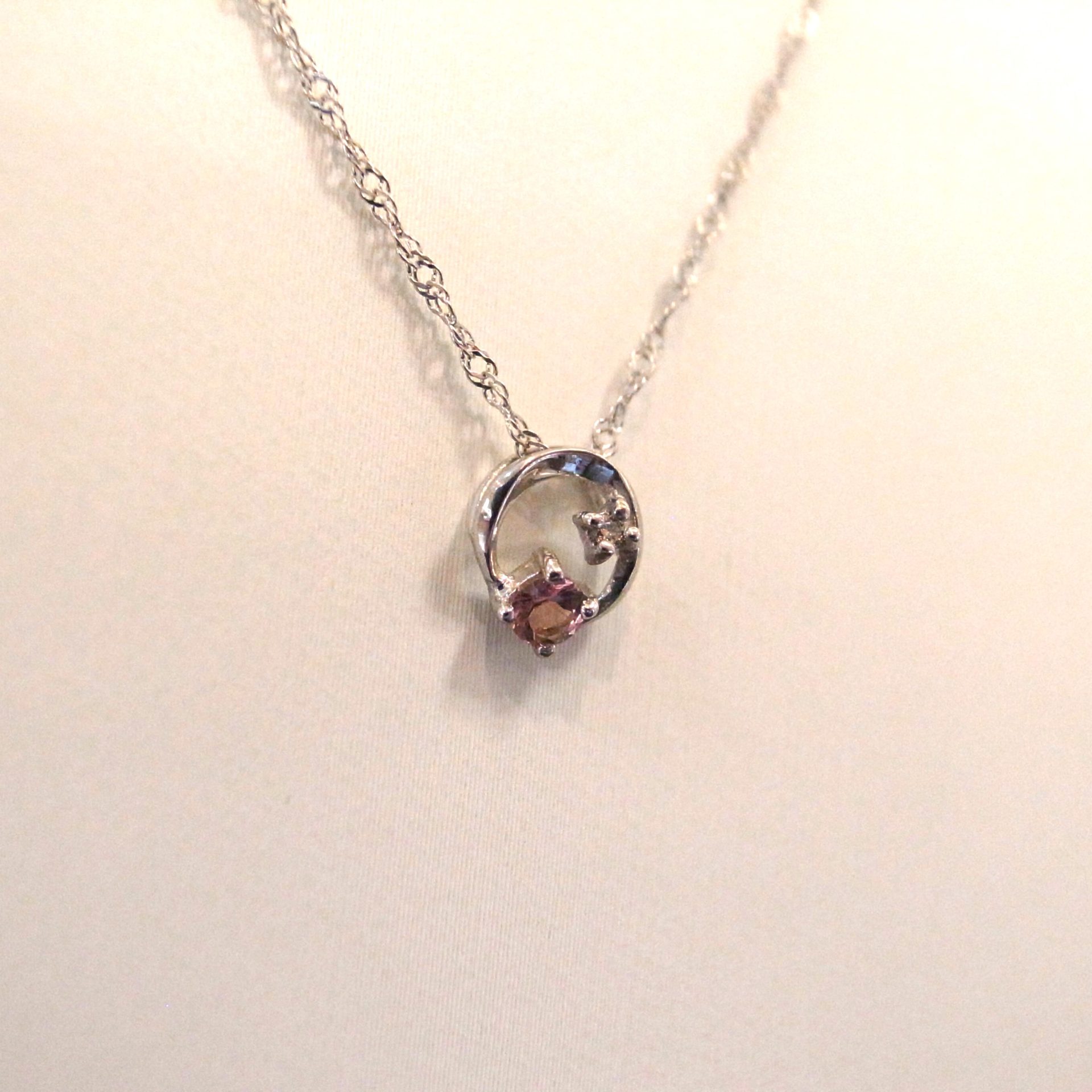 K14ホワイトゴールドピンクトルマリンネックレス | 三愛 ONLINE SHOP