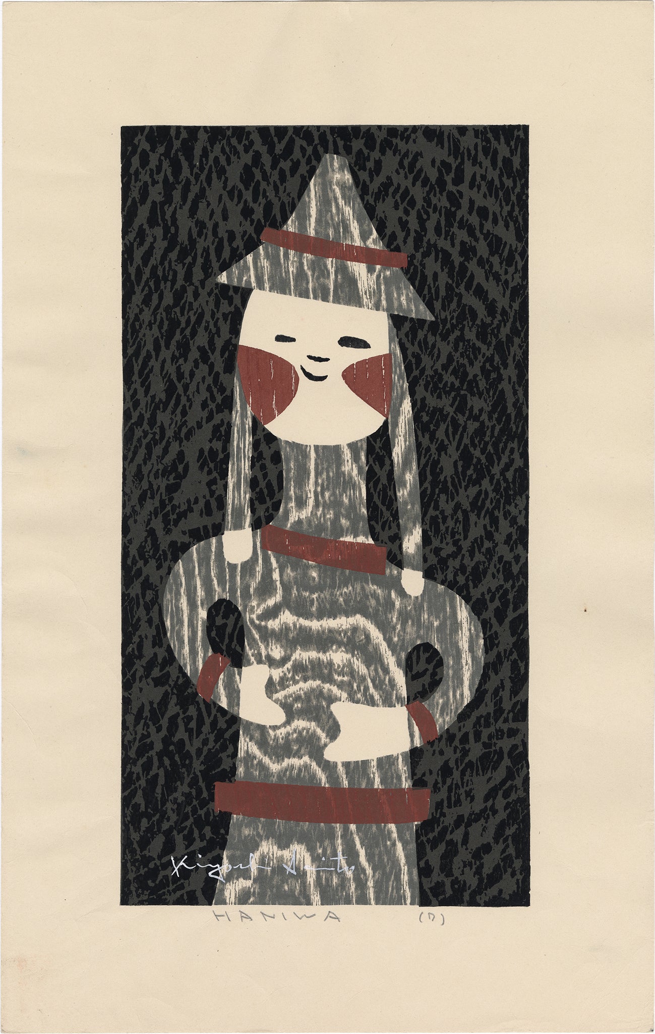 Kiyoshi Saito 斎藤清: Haniwa (7) (Sold) – Egenolf Gallery Japanese