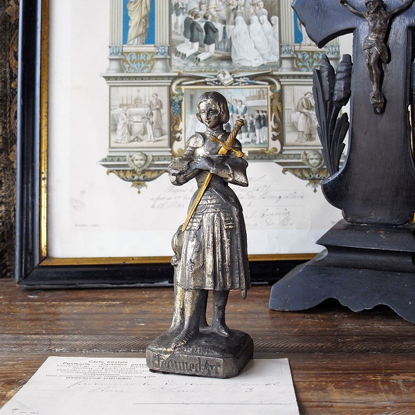 アンティーク フランス ジャンヌダルク ペーパーナイフ 騎士の百合紋