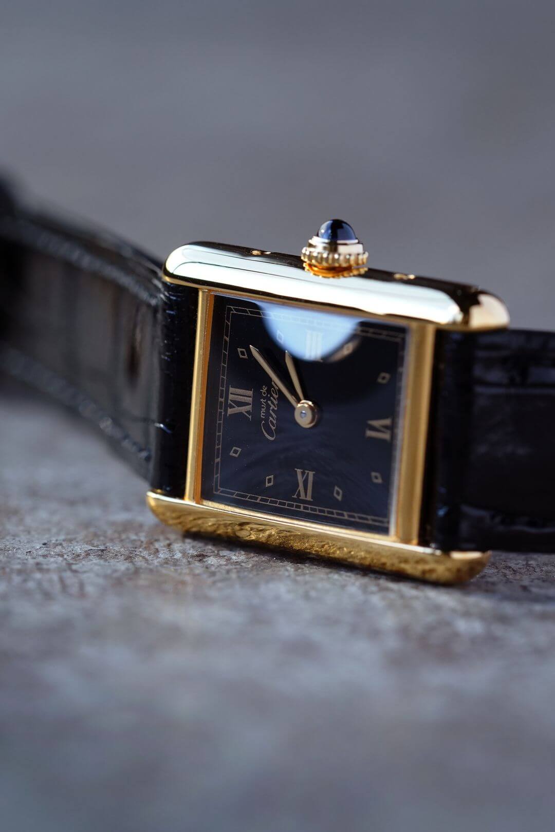 良品▽Cartier カルティエ マスト ドゥ カルティエ ストライプ柄