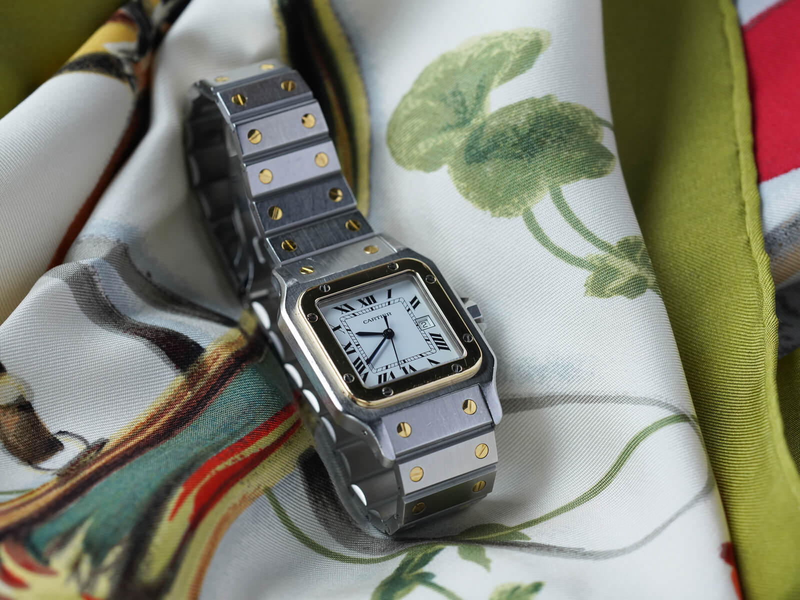 カルティエ サントス ガルベ 純正コマ レディース 4コマ カルティエ