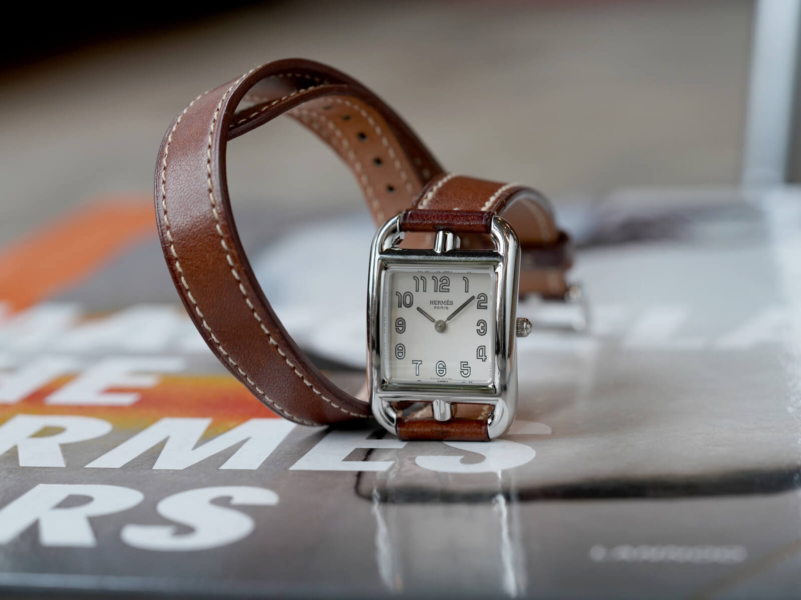 HERMES ケープコッド ドゥブルトゥール 二重巻き ベルトのみ ゴールド