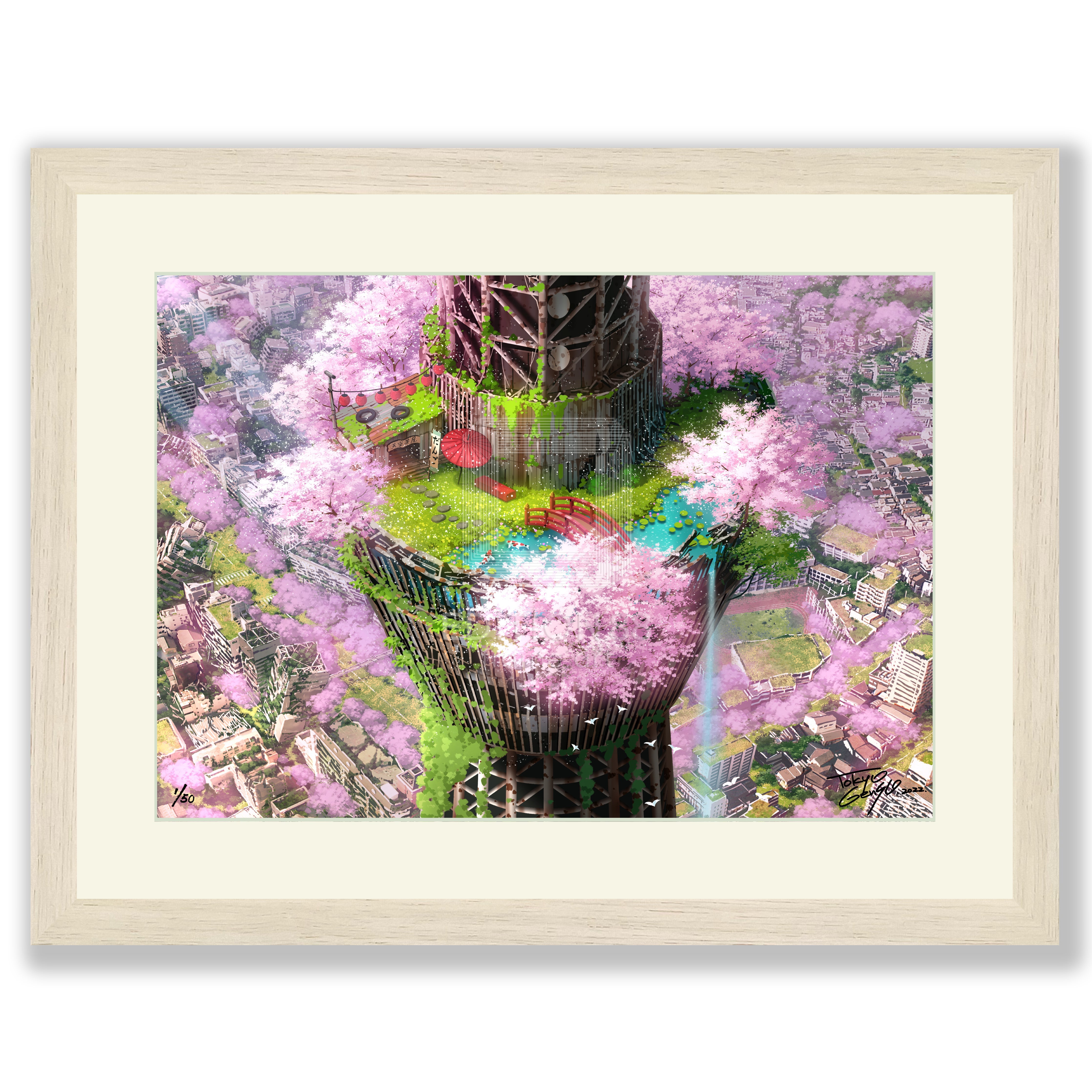 日本人の心の拠り所『桜』の壮大な絵画(サイン入り) 日本人の心の