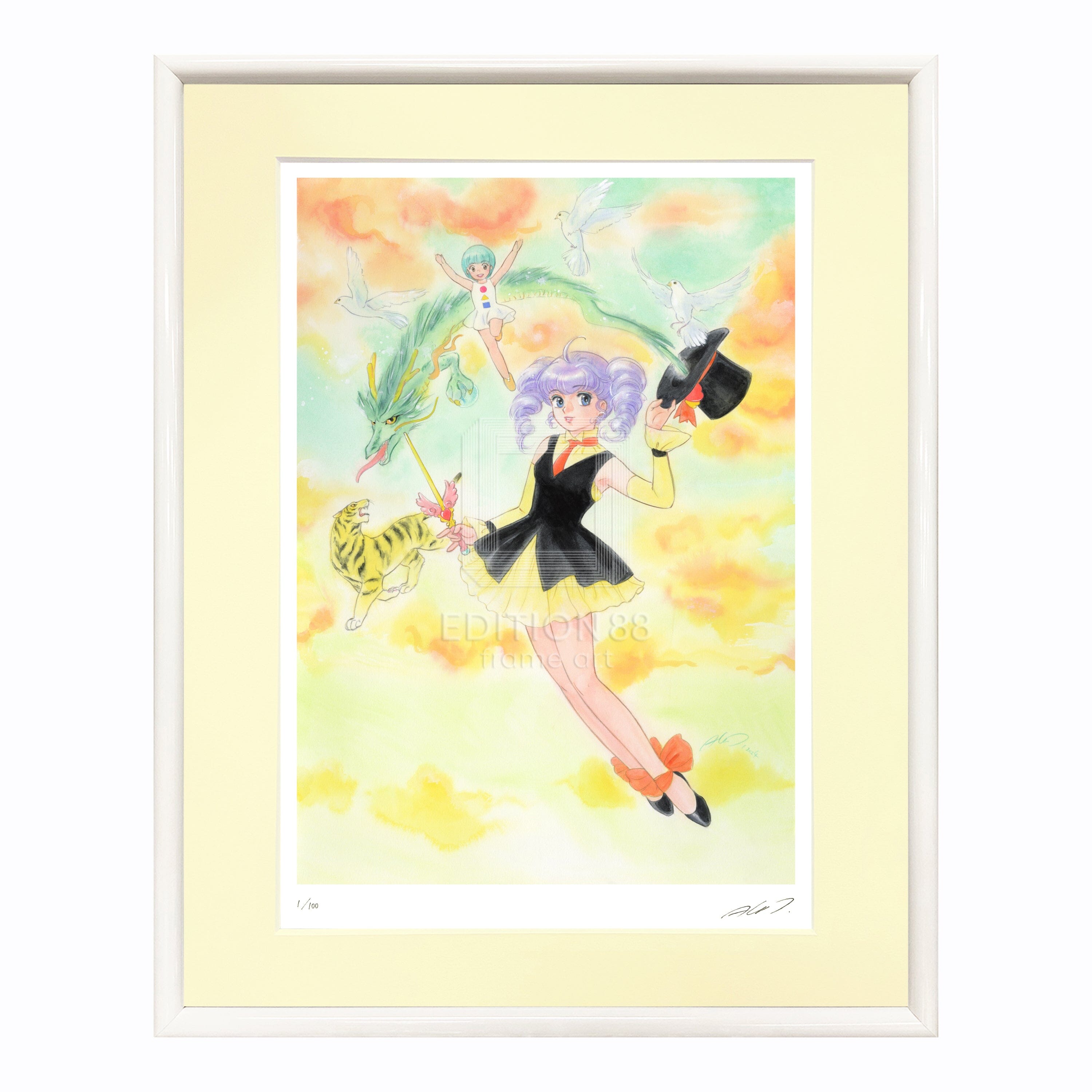 魔法の天使クリィミーマミ」88グラフ Magic March/ 高田明美（直筆