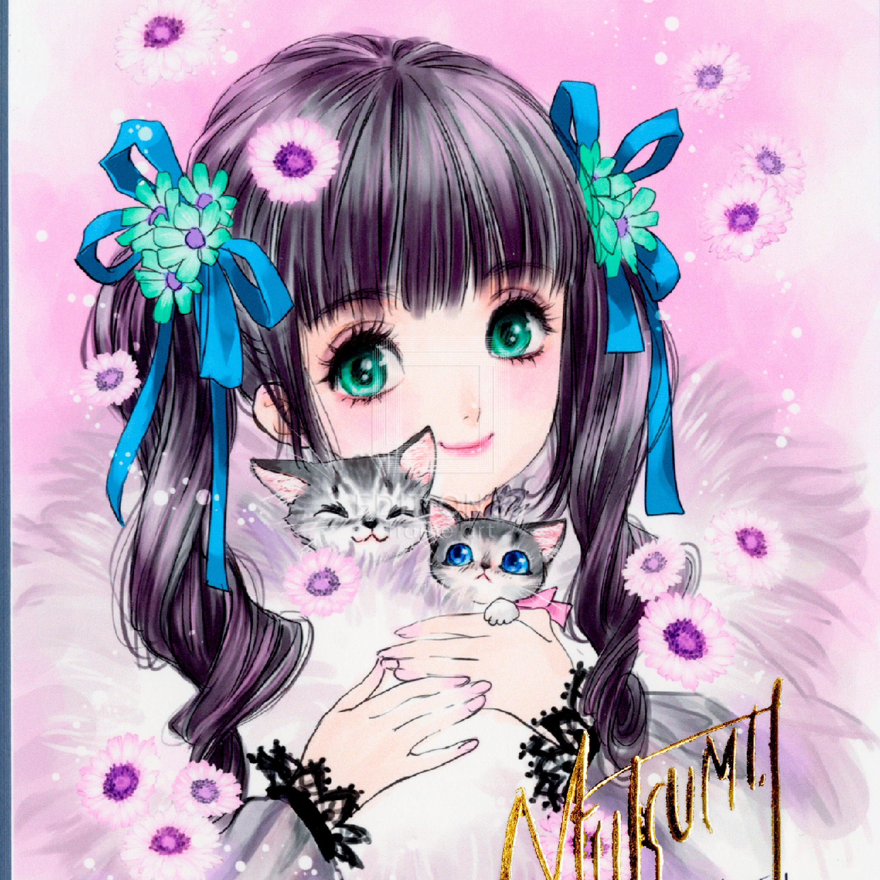 88グラフ ミニ「リボン」/いのまたむつみ（箔押しサイン入り）