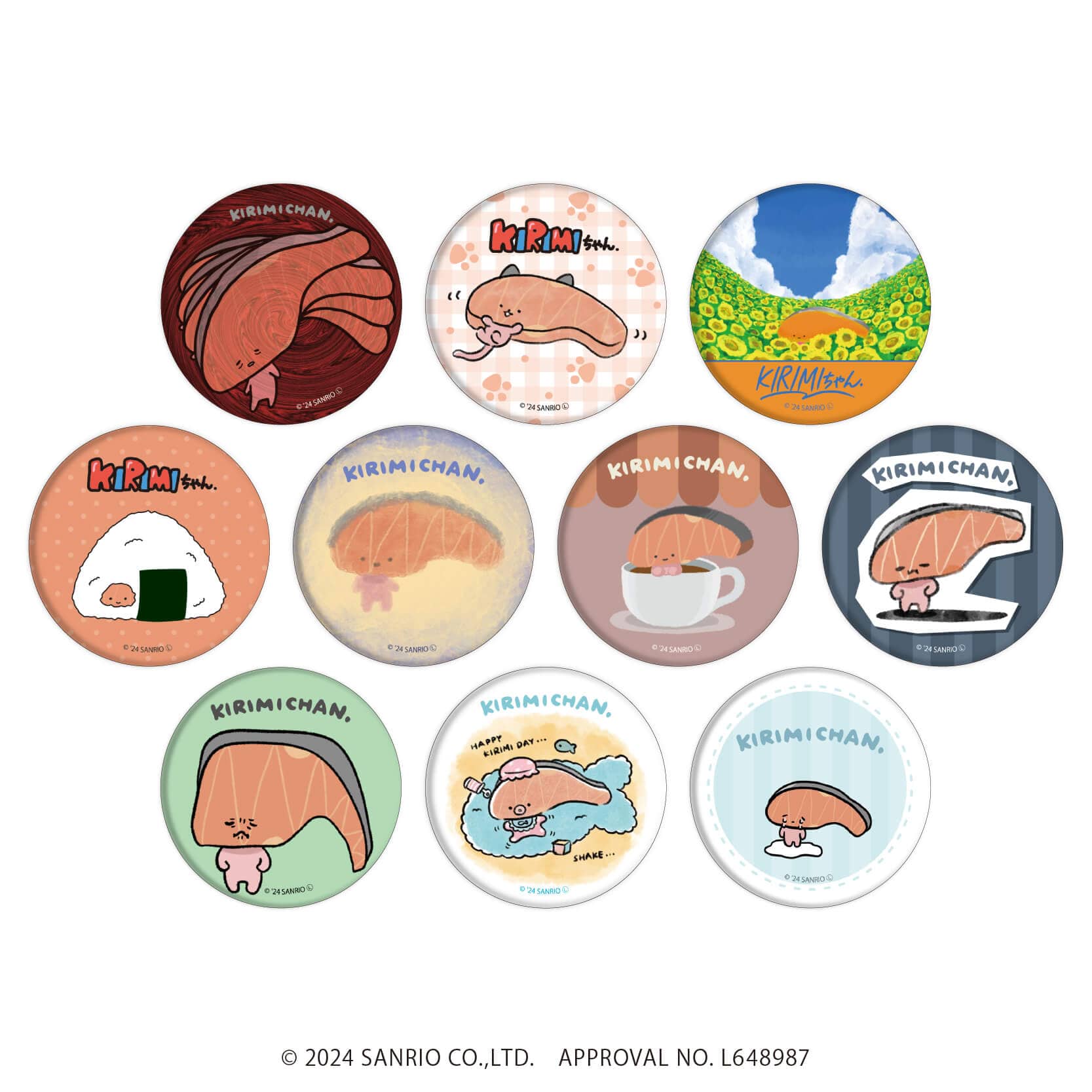 KIRIMIちゃん♡缶バッジセット700円(送料込み) KIRIMIちゃん♡缶バッジ