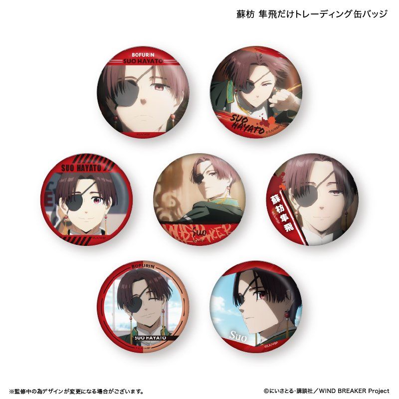 Π 【未使用】WIND BREAKER バースデイ メタル缶バッジ 蘇枋隼飛