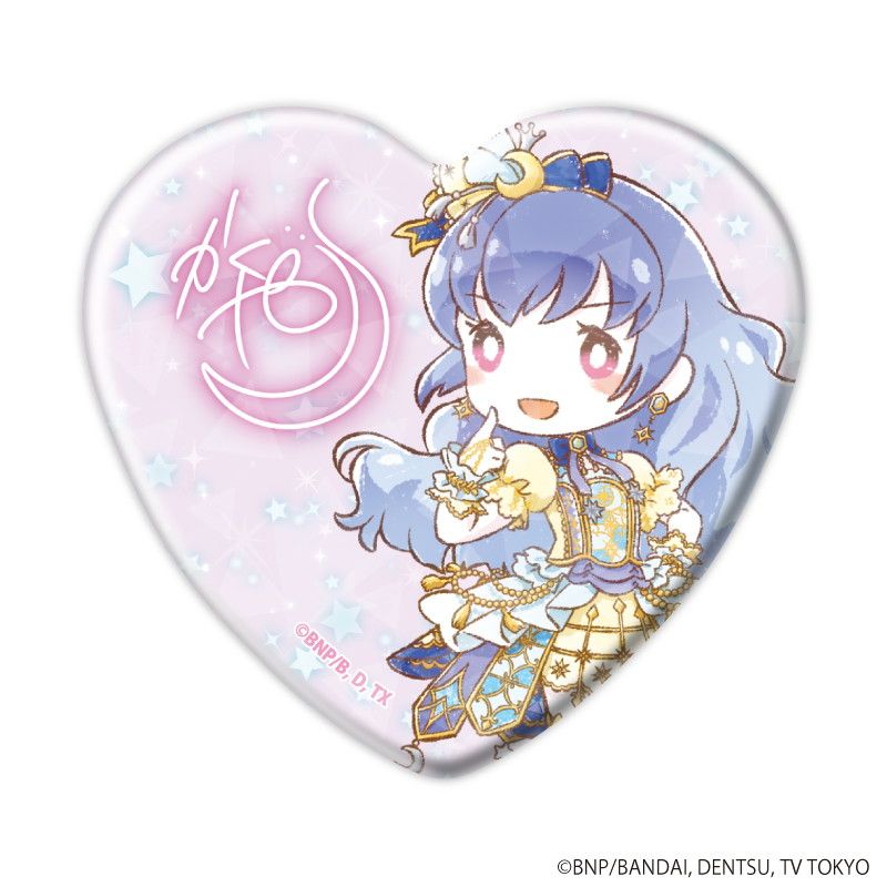 虹野ゆめ ハート缶バッジ オールアイカツ! ミュージアム ハート型 缶