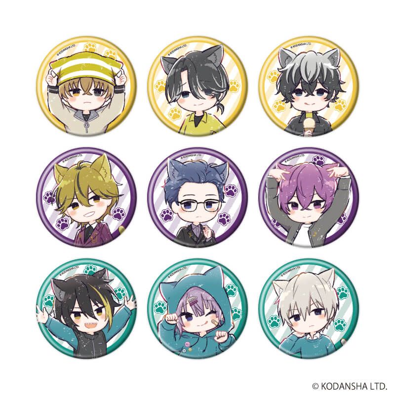 缶バッジ「ハンドレッドノート」04/猫ver. コンプリートセット(全9種