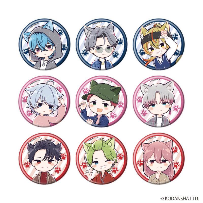 缶バッジ「ハンドレッドノート」03/猫ver. コンプリートセット(全9種