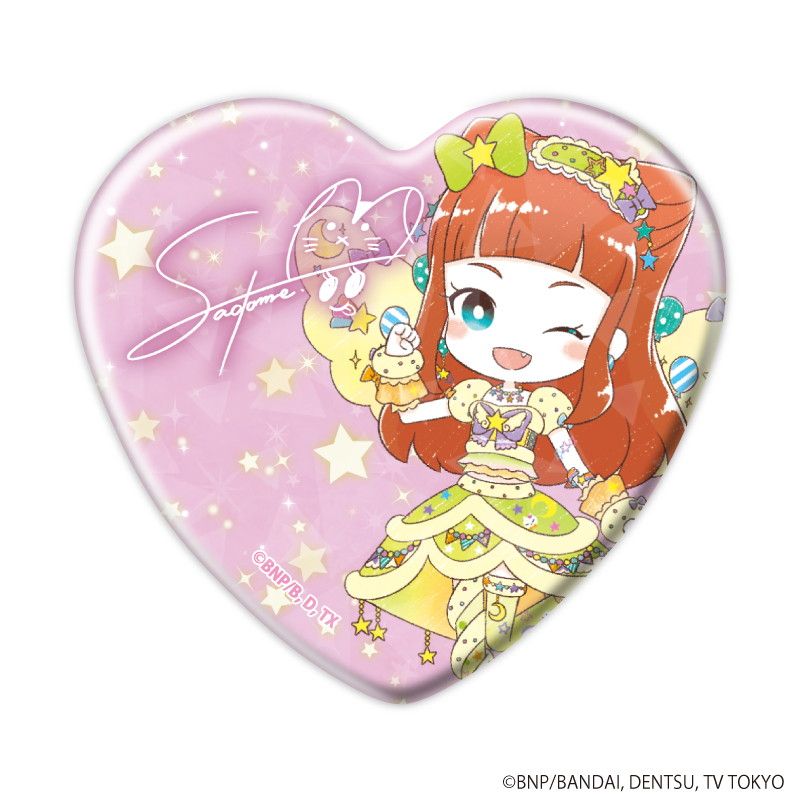 アイカツスターズ！ ハート型缶バッジ 虹野ゆめ 虹野ゆめ ハート缶