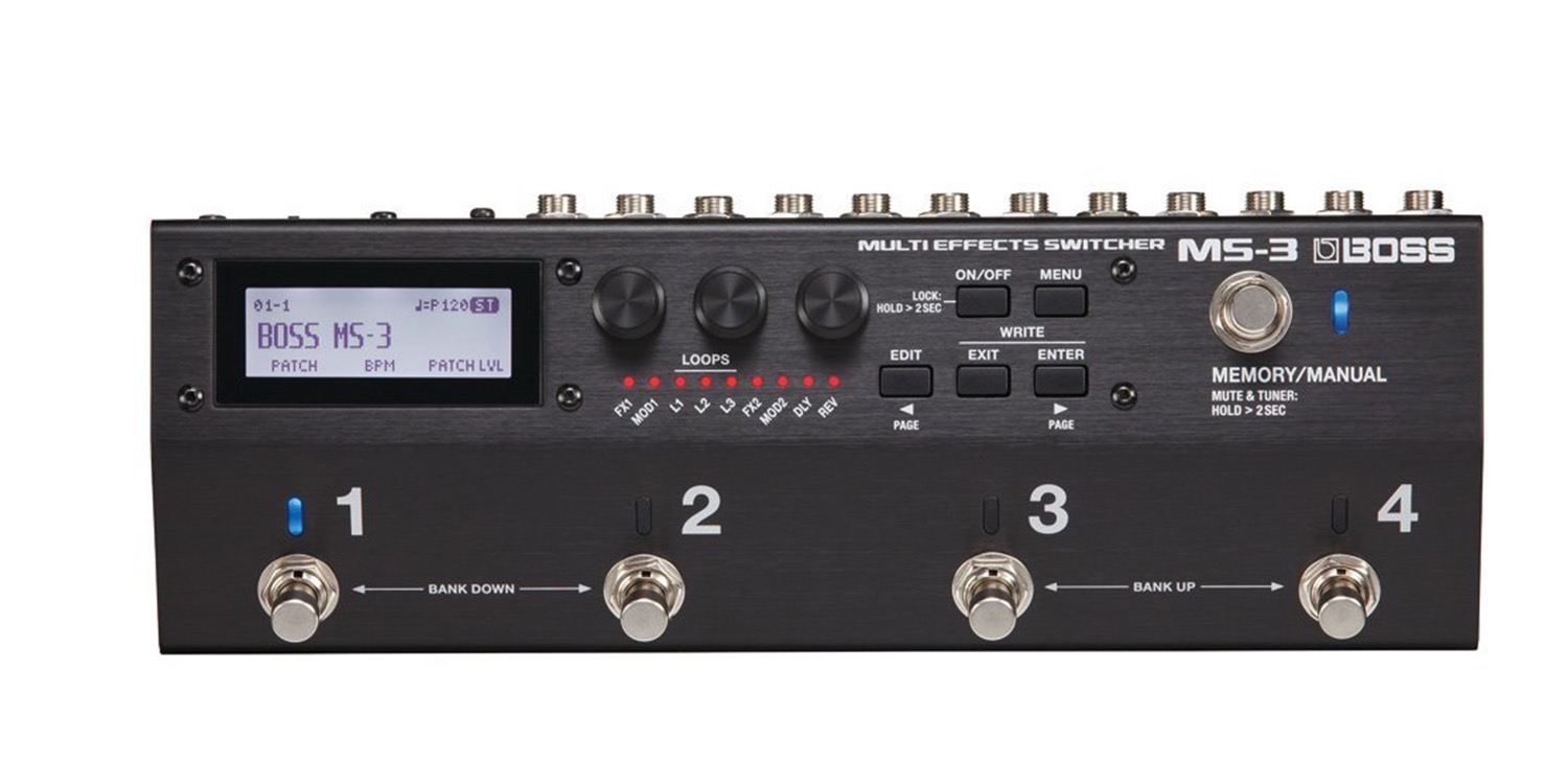 BOSSからMS-3が出る。待望のマルチエフェクター内蔵型プログラマブル