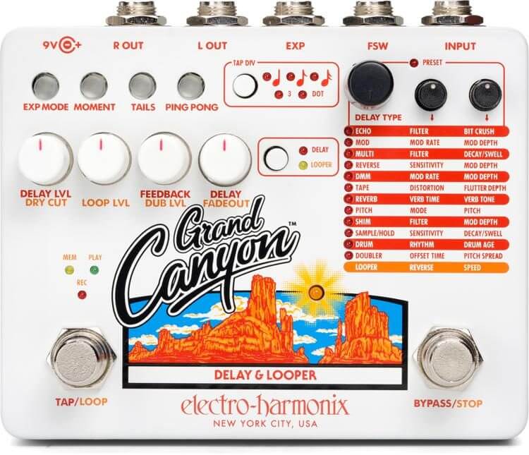 Electro Harmonix Grand Canyon - 多機能ディレイ「Canyon」をさらに