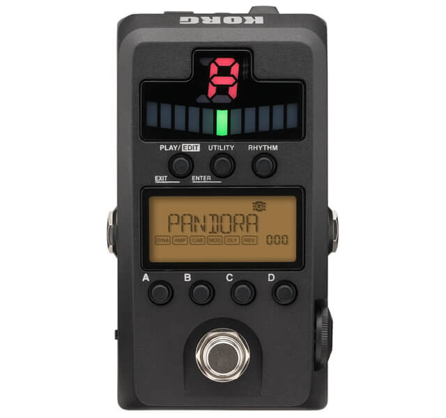KORG PANDORA Stomp - 158種類のアンプモデル／エフェクトを最大同時7
