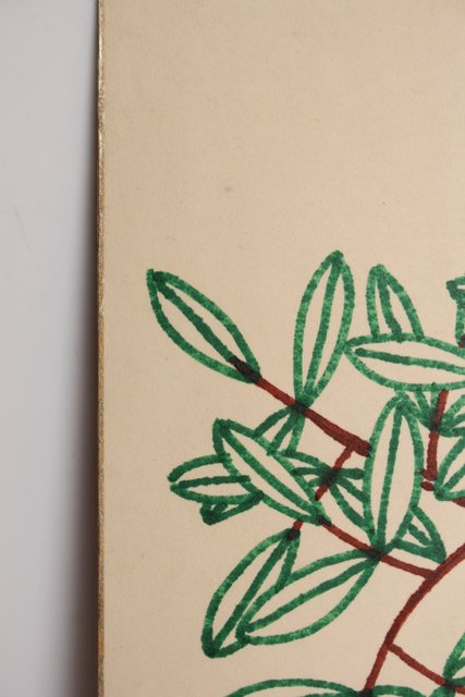 山下清「蜂」 色紙サインペン S2770｜骨董店 のびる 古美術 骨董 和風