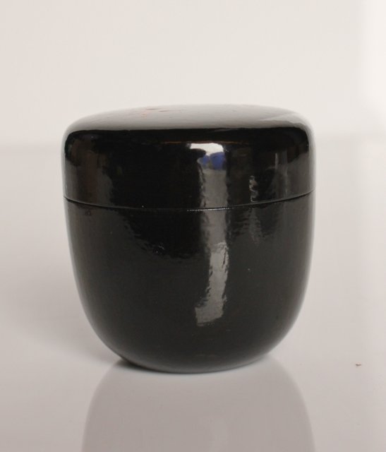 即中斎書付 飛来一閑作 黒中棗 K367｜骨董店 のびる 古美術 骨董 和風