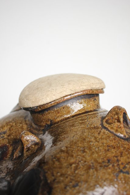 XG330時代物・呂宋壺・三耳壺・茶壺・茶道具・骨董・アンティーク