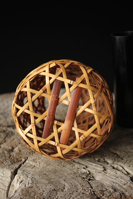 武関翠月 花籠 U281｜骨董店 のびる 古美術 骨董 和風建具 蔵戸 買取の